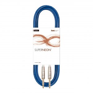 SUPERNEON INSTRUMENT CABLE STRAIGHT TRANSPARENT BLUE