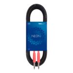 NEON STRAIGHT INSTRUMENT CABLE W / THERMO RED
