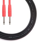 NEON STRAIGHT INSTRUMENT CABLE W / THERMO RED