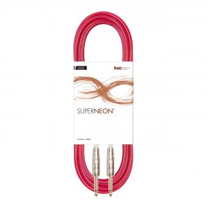 SUPERNEON INSTRUMENT CABLE STRAIGHT TRANSPARENT RED